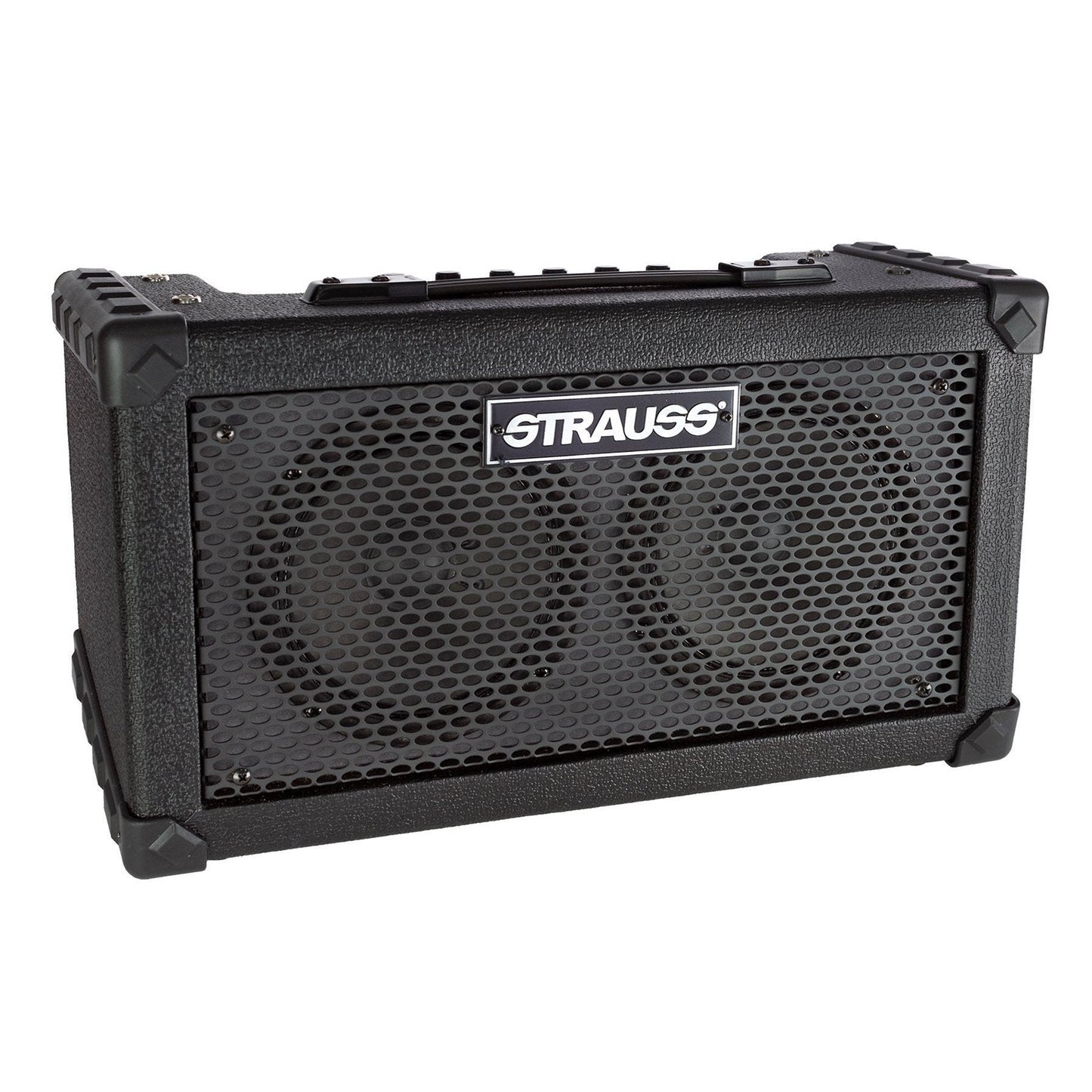 Strauss 'Busker' 20 Watt Solid State Rechargeable DC Amplifier (Black)