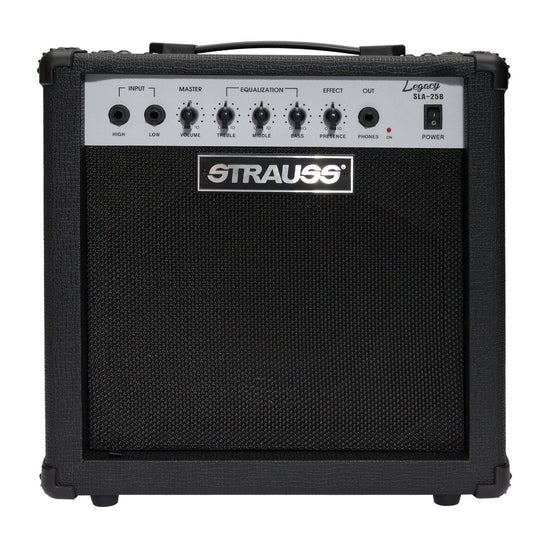 Load image into Gallery viewer, Strauss &amp;#39;Legacy&amp;#39; 25 Watt Combo Solid State Bass Amplifier (Black)
