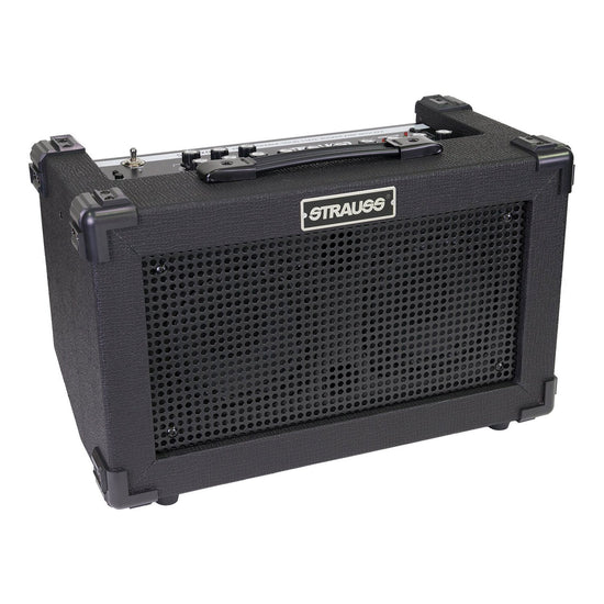Strauss 'Streetbox' 20 Watt Solid State Rechargeable DC Amplifier (Black)