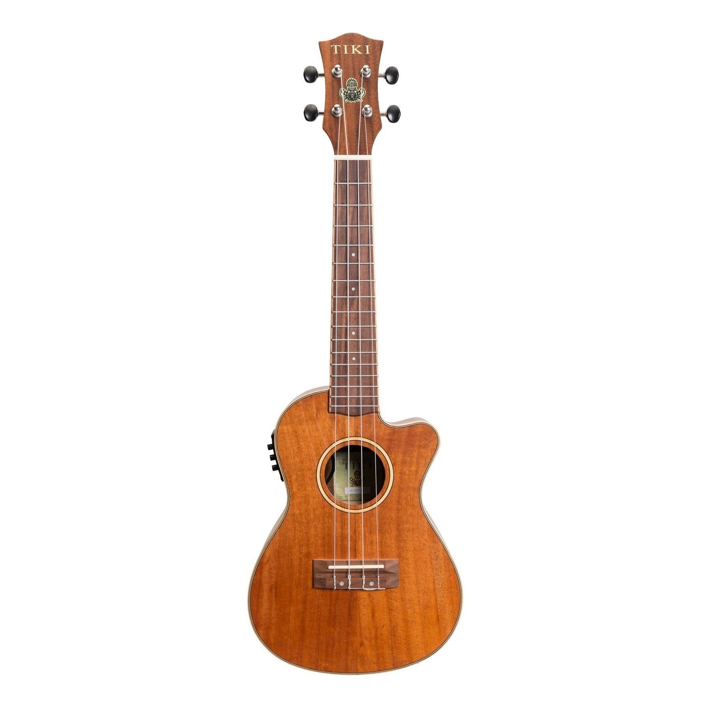 Tiki 9 Series Koa Solid Top Electric Cutaway Concert Ukulele with Ha jademcaustralia