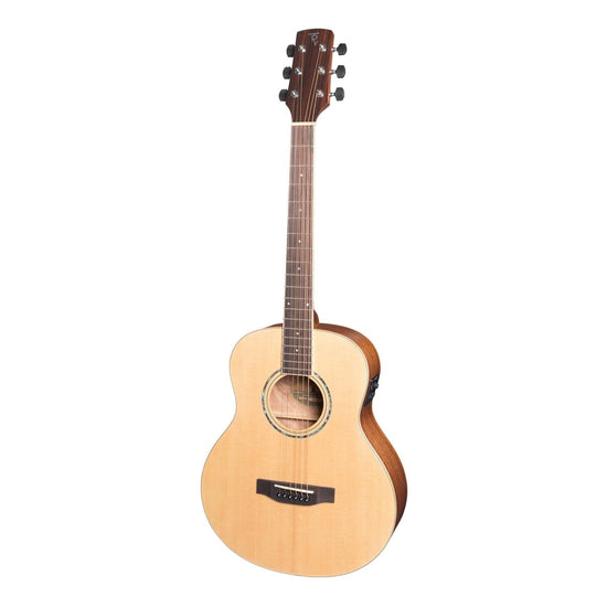 Timberidge '1 Series' Left Handed Solid Top Acoustic-Electric TS-Mini Guitar (Natural Satin)