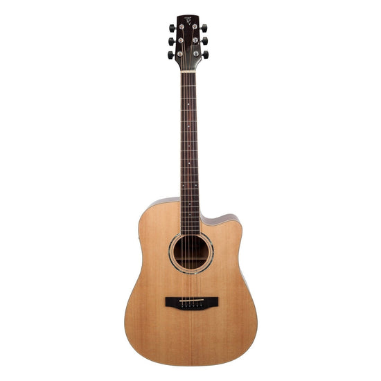 Timberidge '1 Series' Spruce Solid Top Acoustic-Electric Dreadnought Cutaway Guitar (Natural Gloss)