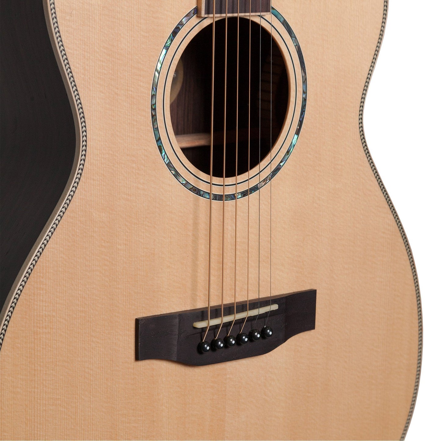 Timberidge '9 Series' Spruce Solid Top and Rosewood Solid Back & Sides Acoustic-Electric Small Body Cutaway Guitar (Natural Satin)