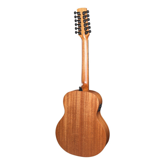 Timberidge 'Messenger Series' 12-String Solid Mahogany Top Acoustic-Electric TS-Mini Guitar (Natural Satin)