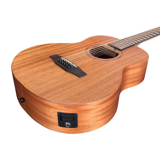 Timberidge 'Messenger Series' 12-String Solid Mahogany Top Acoustic-Electric TS-Mini Guitar (Natural Satin)