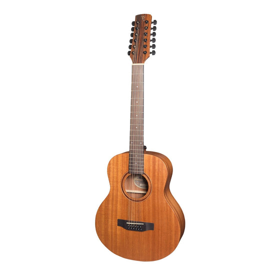 Timberidge 'Messenger Series' 12-String Solid Mahogany Top Acoustic-Electric TS-Mini Guitar (Natural Satin)