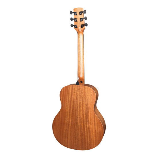 Timberidge 'Messenger Series' Left Handed Solid Mahogany Top Acoustic-Electric TS-Mini Guitar (Natural Satin)