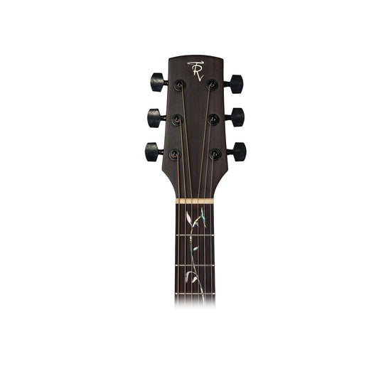 Timberidge 'Messenger Series' Mahogany Solid Top Acoustic-Electric Dreadnought Cutaway Guitar with 'Tree of Life' Inlay (Natural Satin)