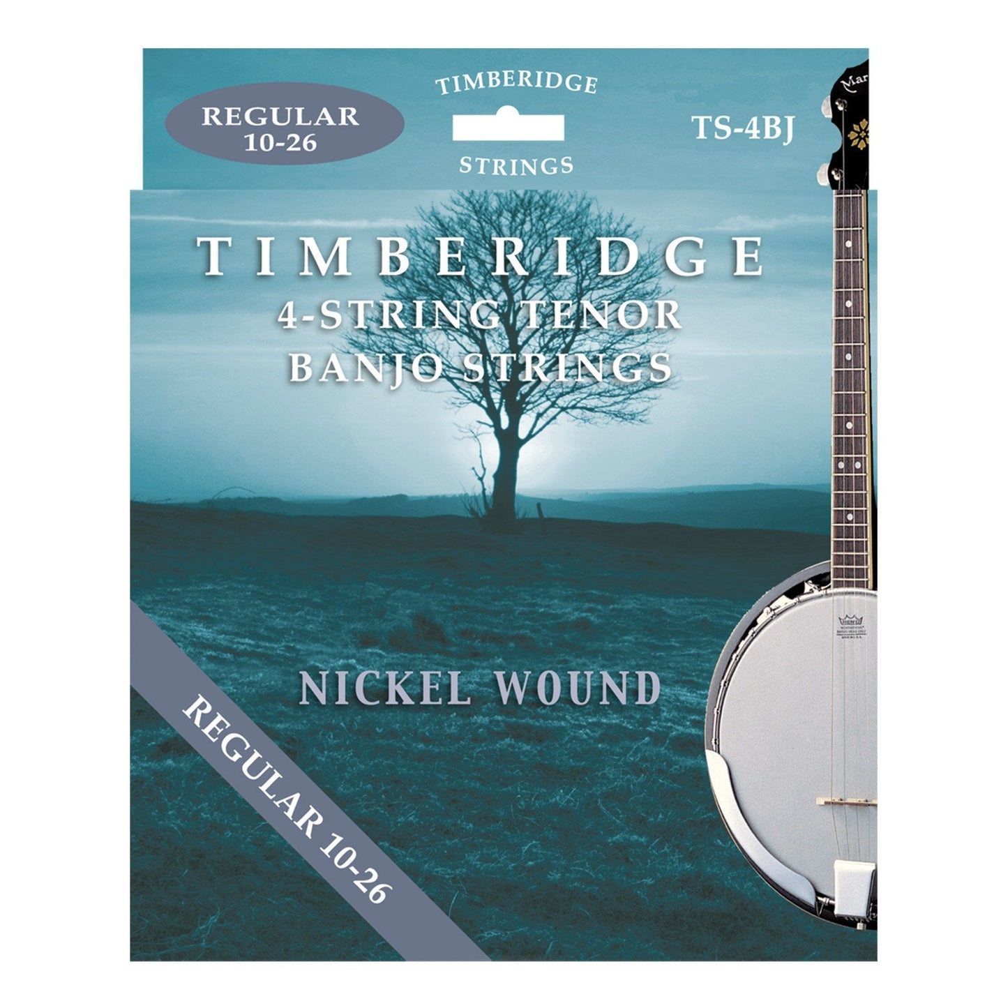 Timberidge Regular Tension Nickel Wound 4-String Tenor Banjo Strings (10-26)