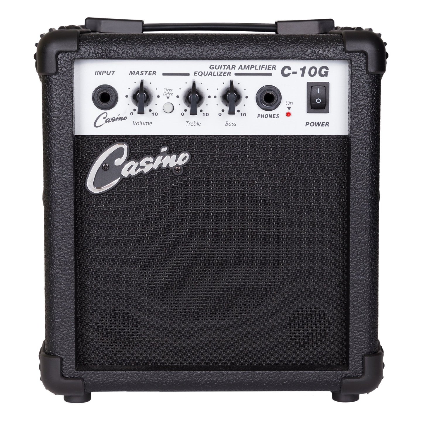Casino ST-Style 3/4 Size Electric Guitar and 10 Watt Amplifier Pack (Transparent Wine Red)