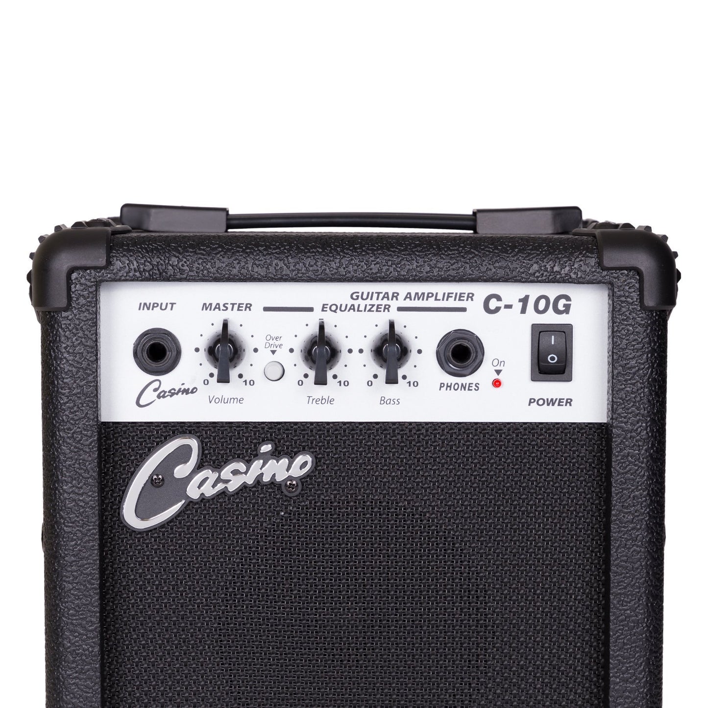 Casino ST-Style 3/4 Size Electric Guitar and 10 Watt Amplifier Pack (Transparent Wine Red)