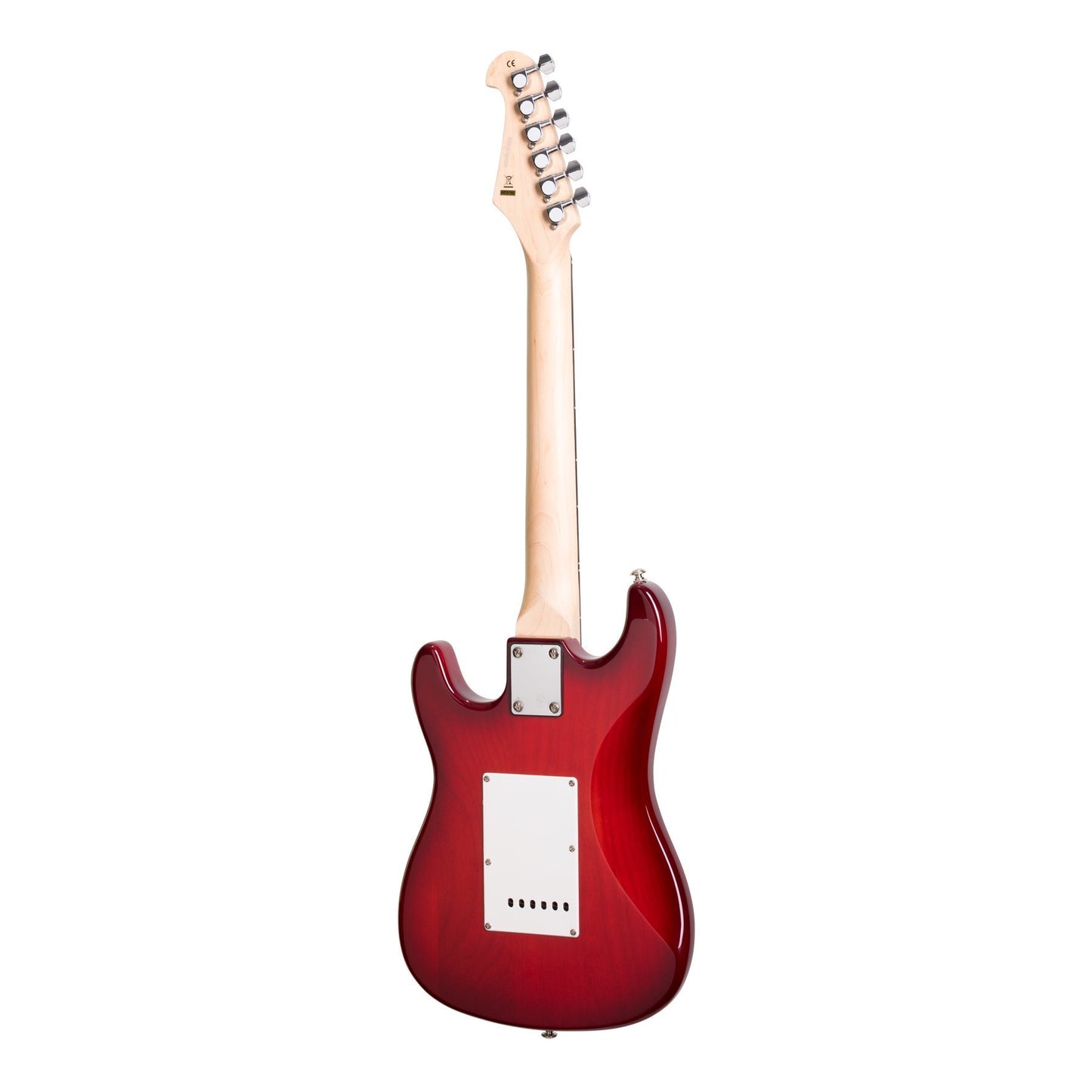 Casino ST-Style 3/4 Size Electric Guitar and 10 Watt Amplifier Pack (Transparent Wine Red)