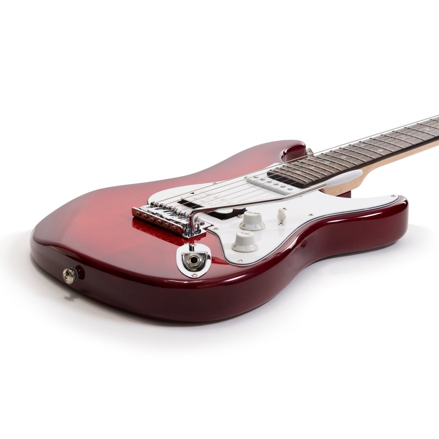 Casino ST-Style 3/4 Size Electric Guitar and 10 Watt Amplifier Pack (Transparent Wine Red)