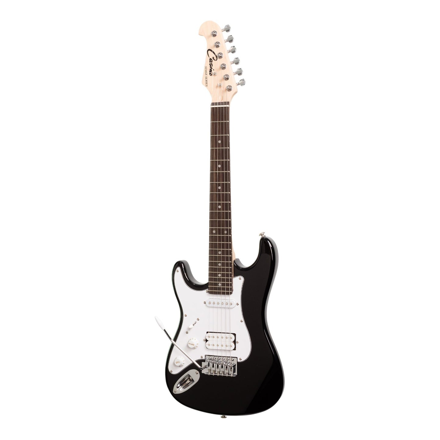 Casino ST-Style 3/4 Size Left Handed Electric Guitar and 10 Watt Amplifier Pack (Black)