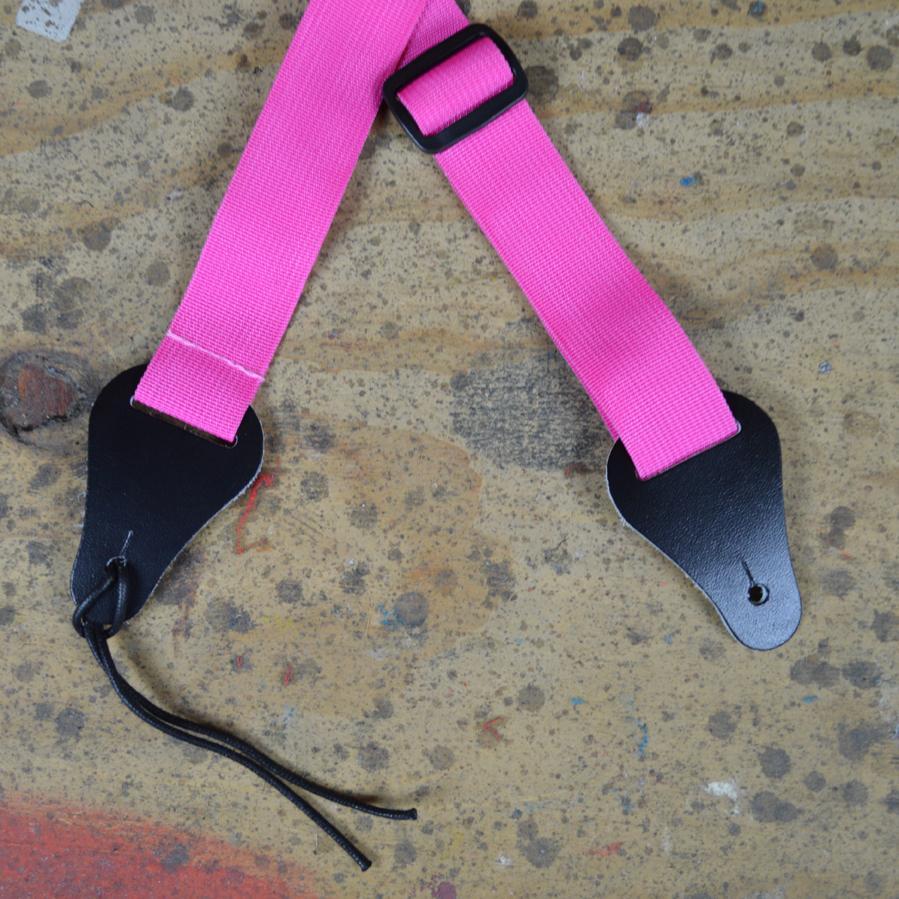 Colonial Leather Ukulele Strap Pink