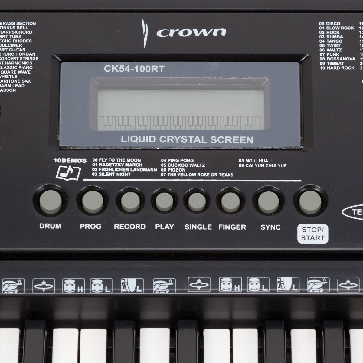 Crown 54 Note Electronic Portable Keyboard with Teaching Functions ...