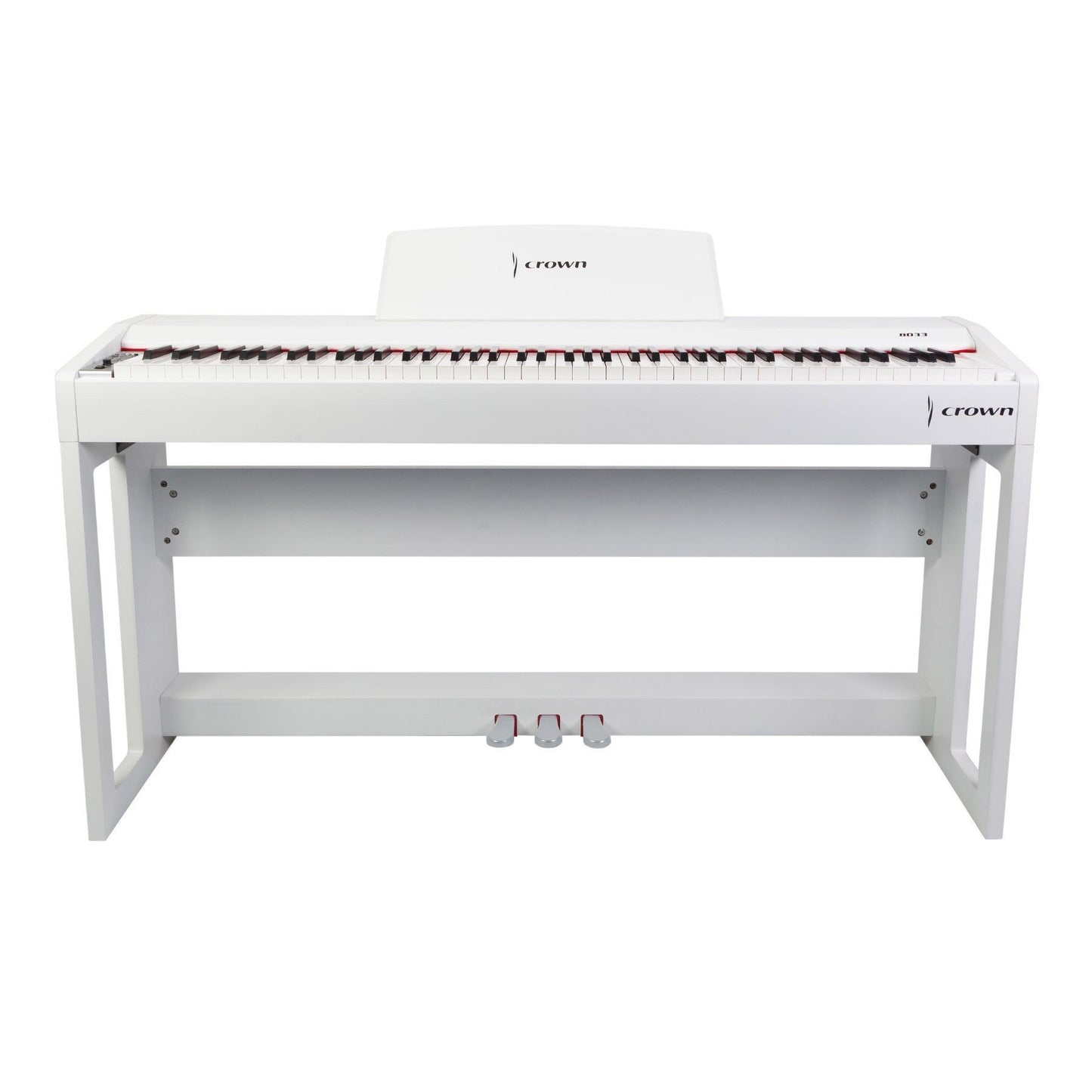 Crown 88-Key Hammer Action Compact Digital Piano (White)