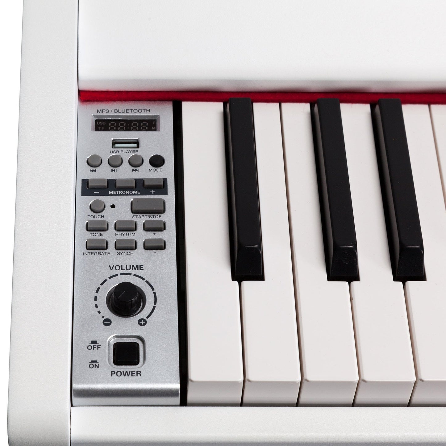 Crown 88-Key Hammer Action Compact Digital Piano (White)
