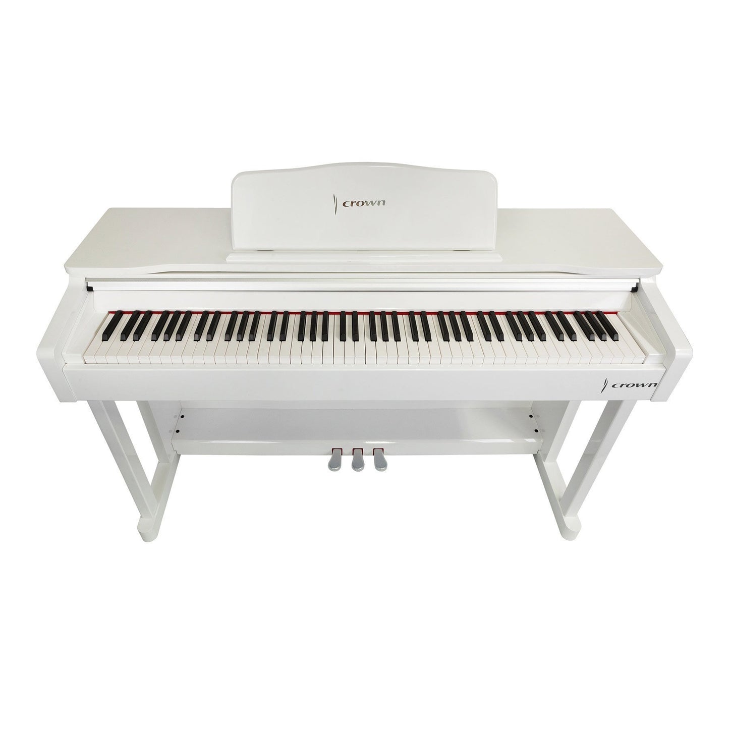 Load image into Gallery viewer, Crown 88-Key Hammer Action Digital Piano (White Gloss)
