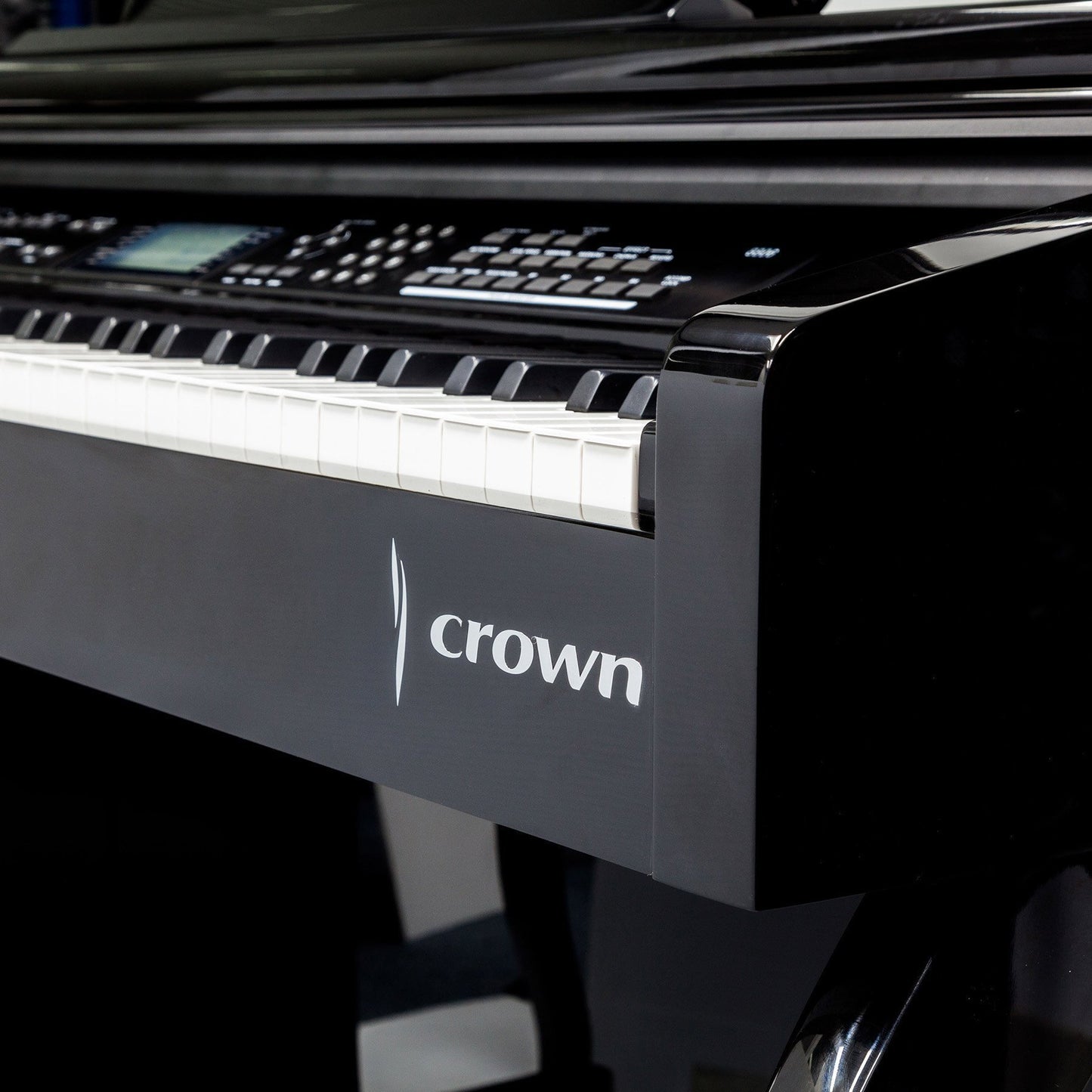 Crown 88-Key Hammer-Action Ebony Lacquer Digital Piano (Black Gloss)