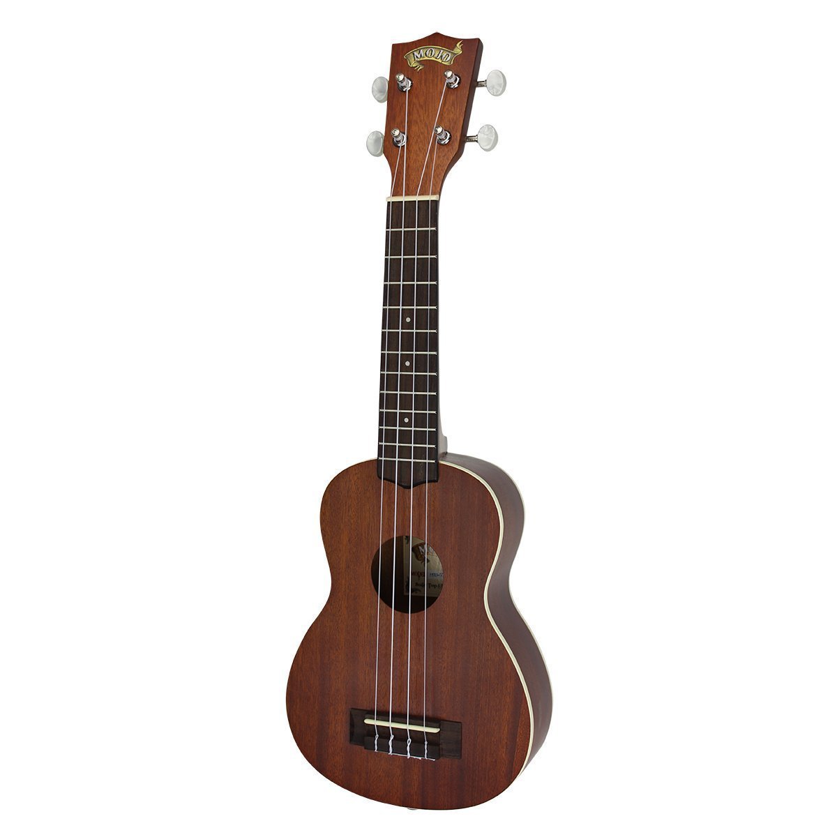 Mojo '60 Series' Mahogany Solid Top Electric Soprano Ukulele with Gig Bag (Natural Satin)