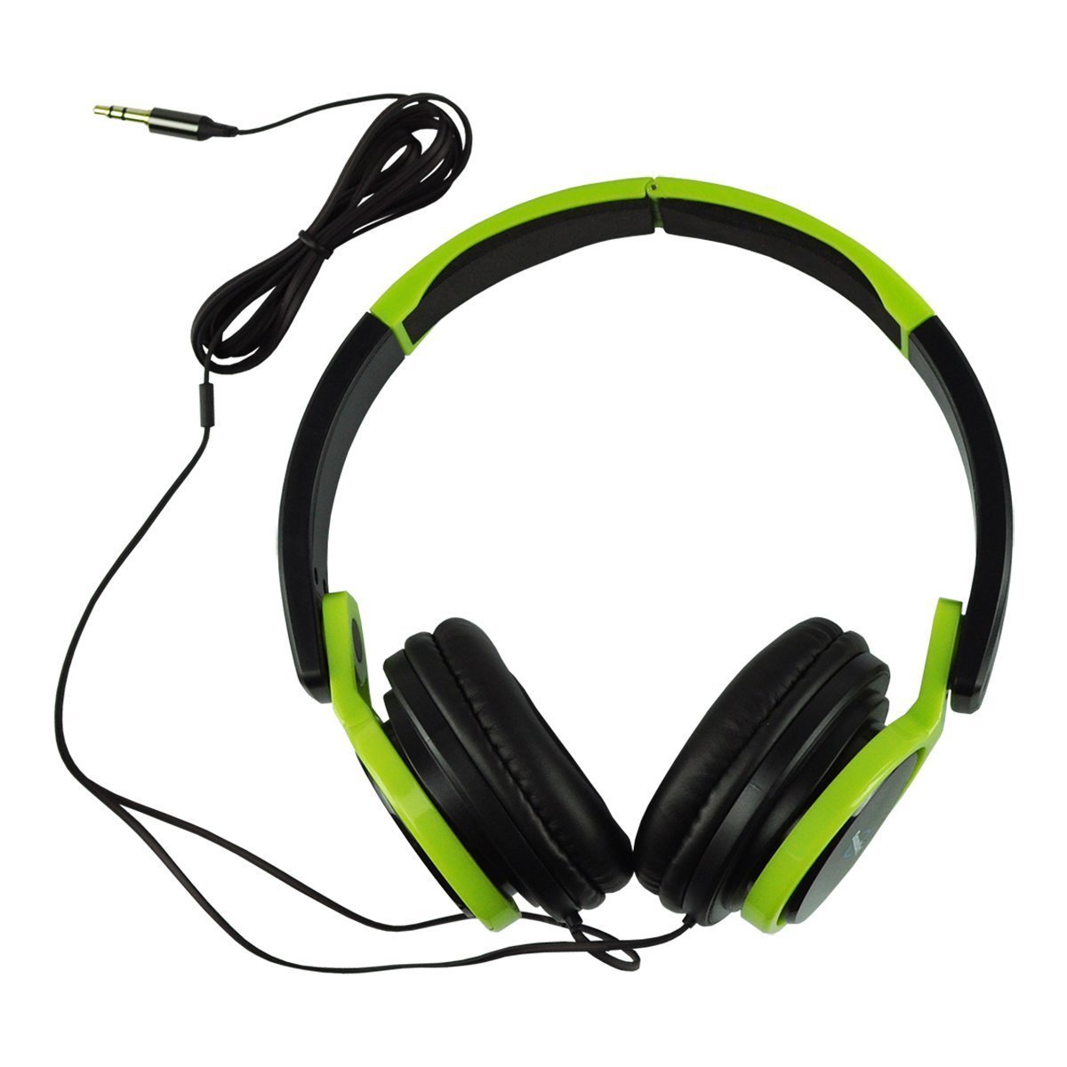 SoundArt Compact Fold-Away Stereo Headphones (Green)