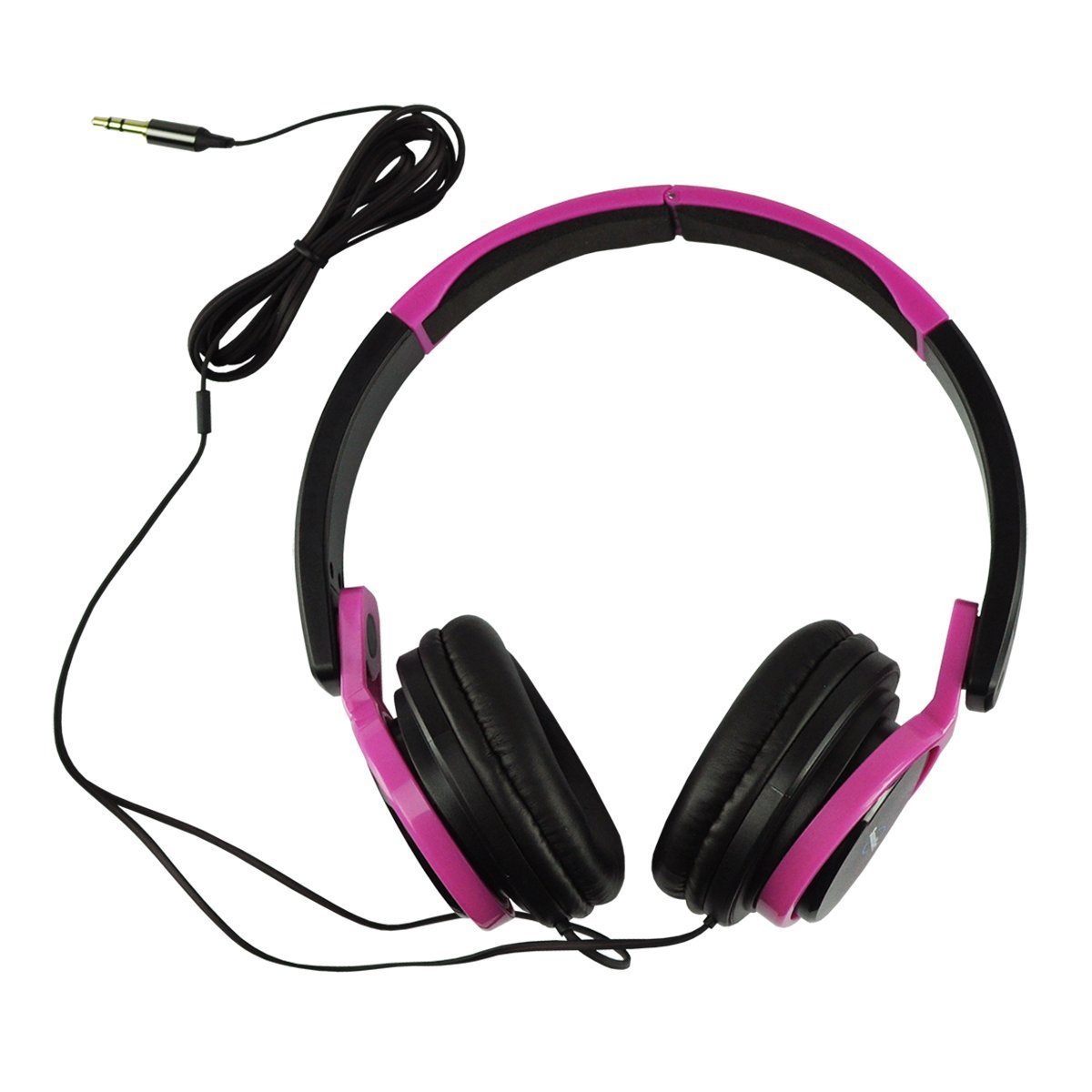 SoundArt Compact Fold-Away Stereo Headphones (Pink)