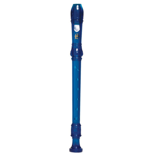 Steinhoff Recorder for Kids with Cleaning Rod and Case (Blue)